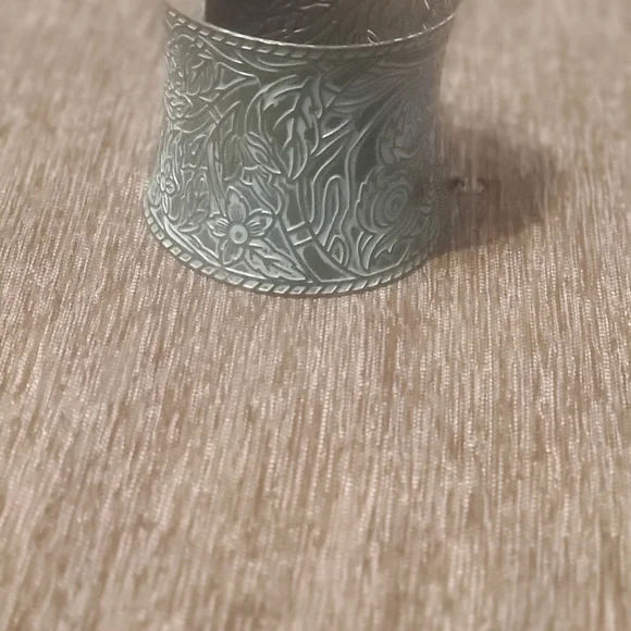 Intricate Silver Cuff Bracelet - Picture 2 of 2